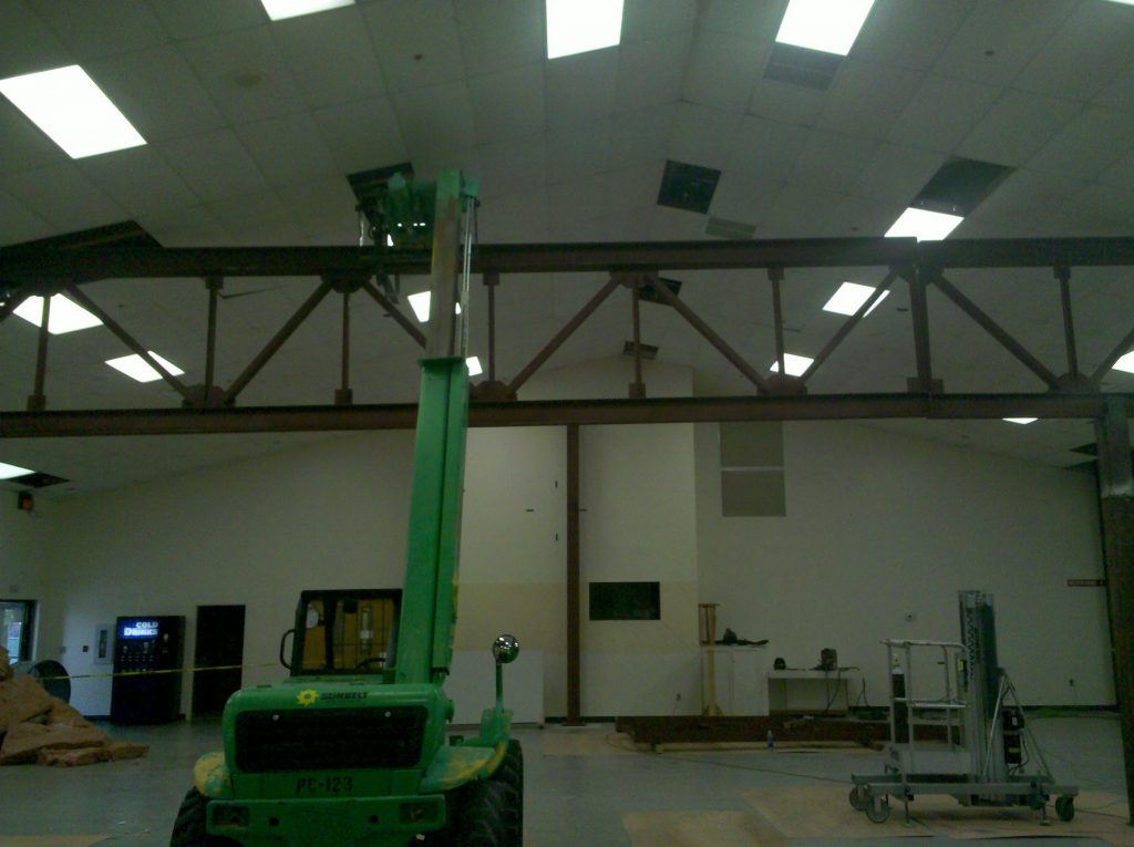 Renovation in Church Fellowship Hall