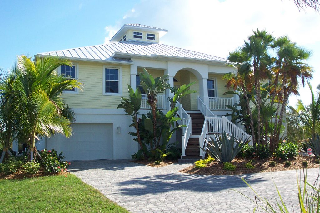 Custom Home in Placida Florida - Key West Style - Exterior